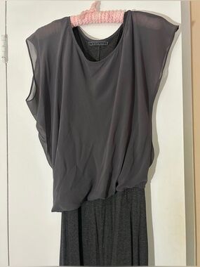 Velvet by Graham & Spencer Charcoal Sleeveless Dress Women’s Size Medium